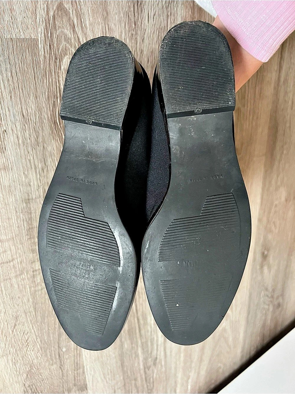 Stuart Weitzman Black & Brown Heeled Loafers - Picture 9 of 9